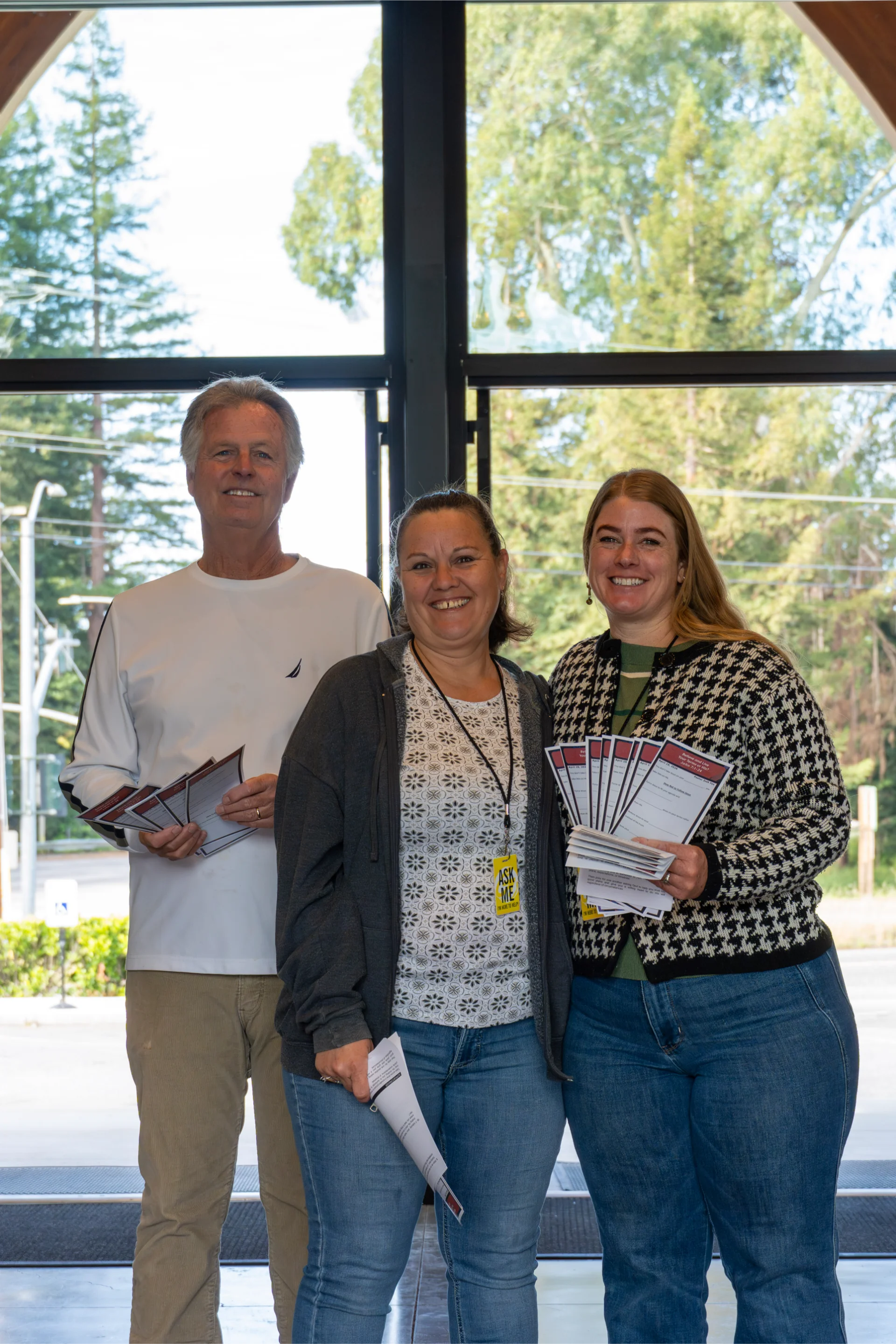Greeters welcoming visitors at GateWay