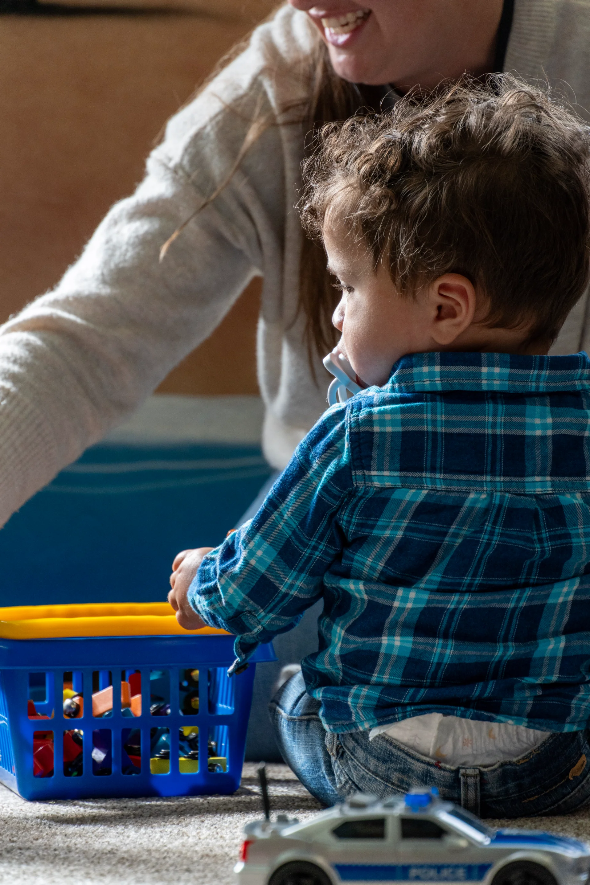 Toddler playing with toys at GateWay
