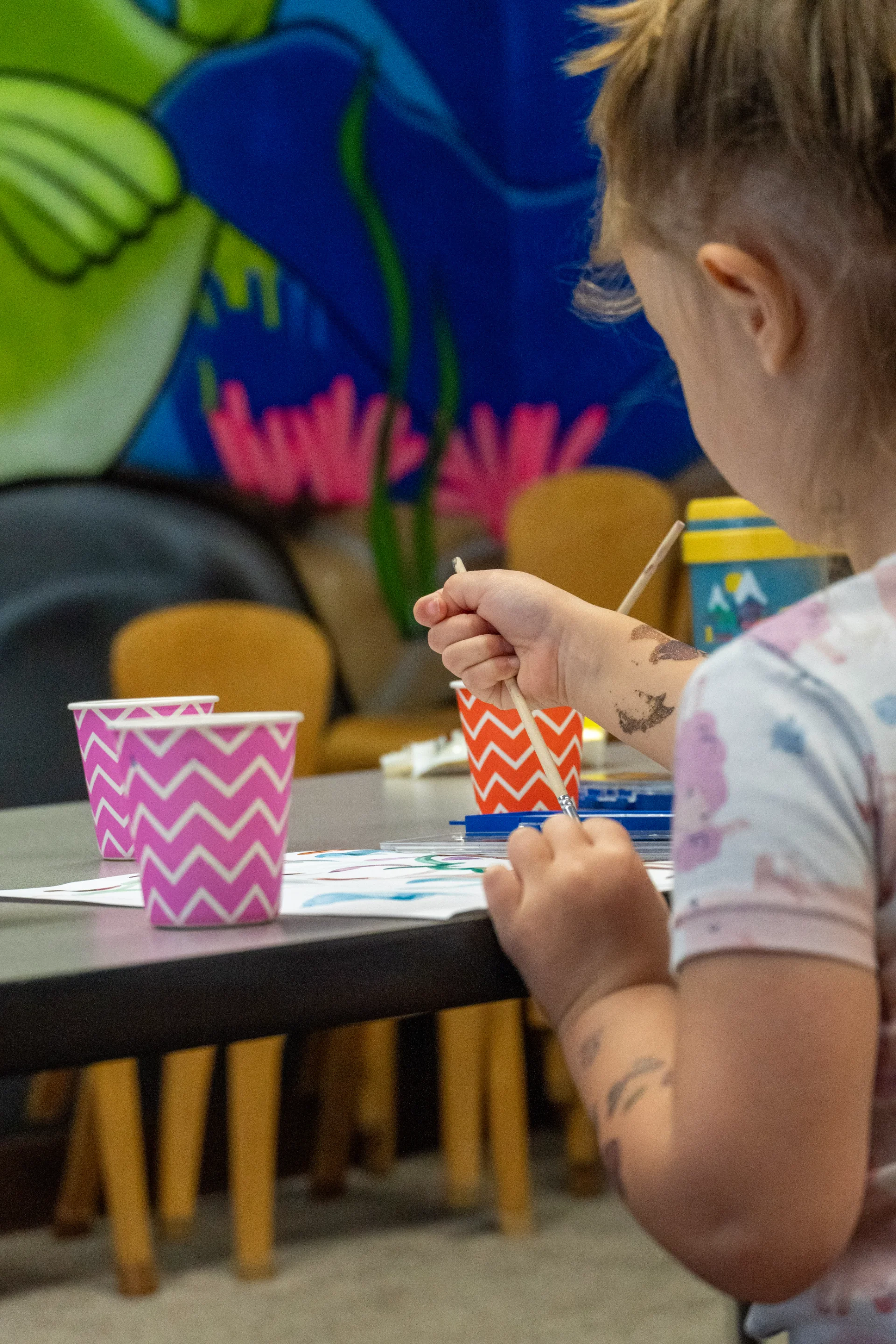 A child painting at GateWay