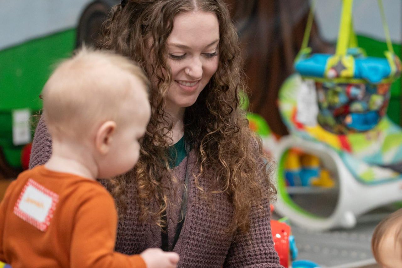 Nursery at GateWay — volunteer and toddler